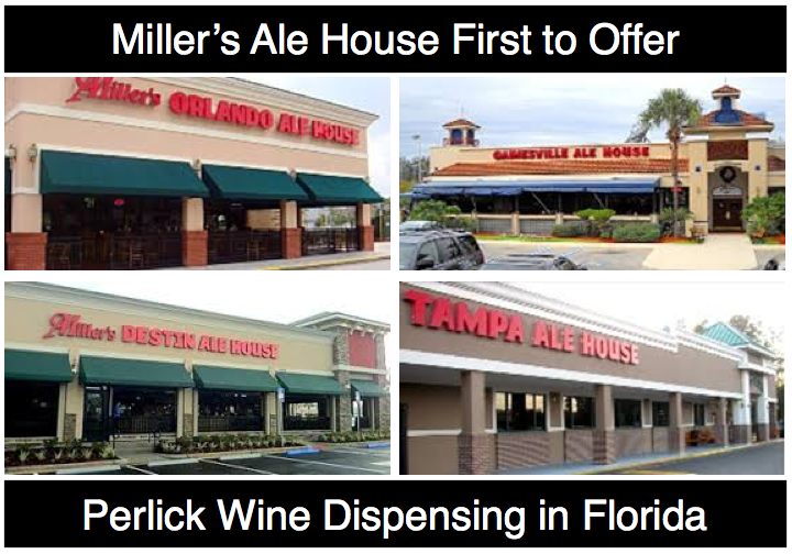 Miller's Ale House First to Offer Perlick Wine Dispensing in Florida