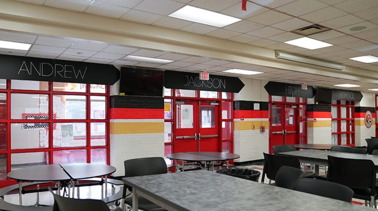 andrew jackson school cafeteria upgrade